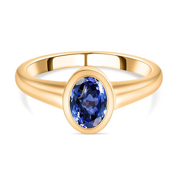 Premium Tansanit Ring, 585 Gold (Größe 18.00) ca. 1.23 ct image number 0