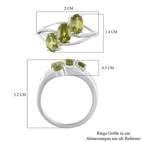 Peridot Ring, 925 Silber (Gr&ouml;&szlig;e 16.00) ca. 1,64 ct image number 7