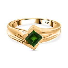 Natürlicher Chromdiopsid-Ring - 0,69 ct.
