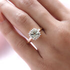 AAA Turkizit und Diamant-Ring, I2-I3 G-H, 585 Gelbgold  ca. 1,94 ct image number 2