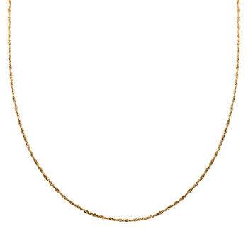 Italienische Gedrehte Panzerkette, ca. 75 cm, 925 Silber vergoldet, ca. 75 cm