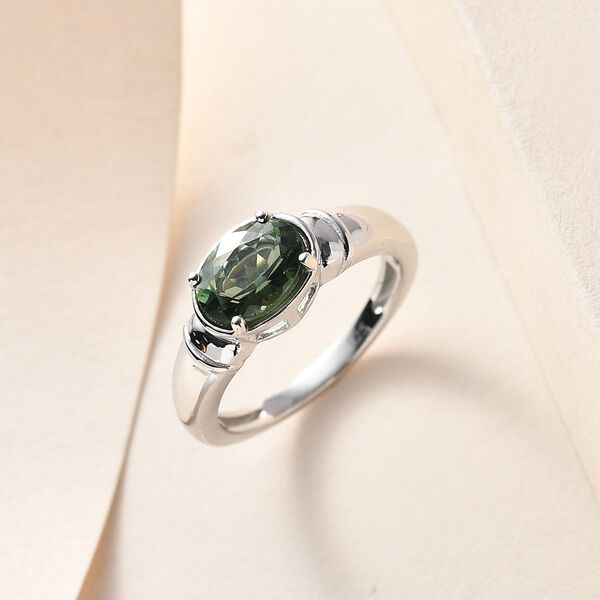 Nat&uuml;rlicher, gr&uuml;ner Apatit-Ring - 1,26 ct. image number 2