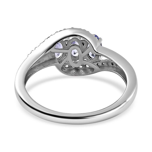Tansanit und Zirkonia Ring - 1.15 ct. image number 6
