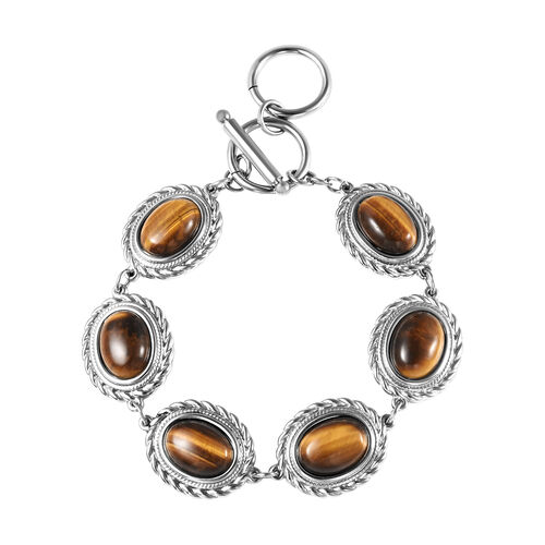Gelbes Tigerauge-Armband, ca. 20 cm, ca. 19.30 ct image number 0