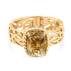 EVER TRUE AA Citrin Ring Nickelfreies Messing (Größe 19.00) ca. 2,18 ct