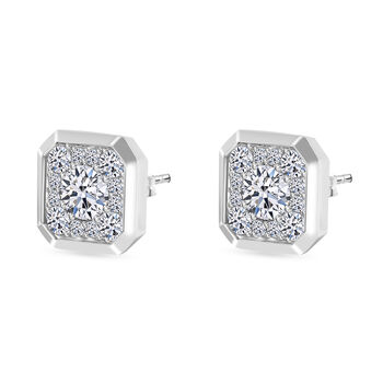 LUXURIANT VS-EF Labor Diamant Ohrringe in 585 Wei&szlig;gold- 1,75 ct.