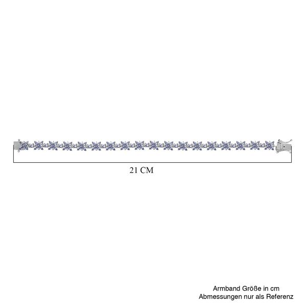 Tansanit und Zirkon Armband image number 5