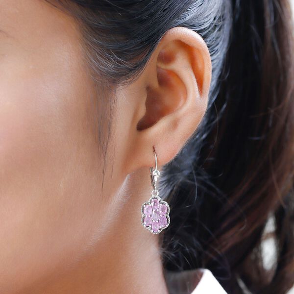 Ilakaka Rosa Saphir-Ohrh&auml;nger - 3,40 ct. image number 3