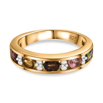 AA Multi-Turmalin und Zirkon Ring - 1,08 ct.