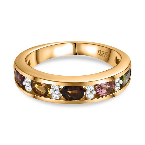 AA Multi-Turmalin und Zirkon Ring - 1,08 ct.