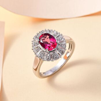 Labor roter Beryll und Zirkon-Ring - 2,22 ct.