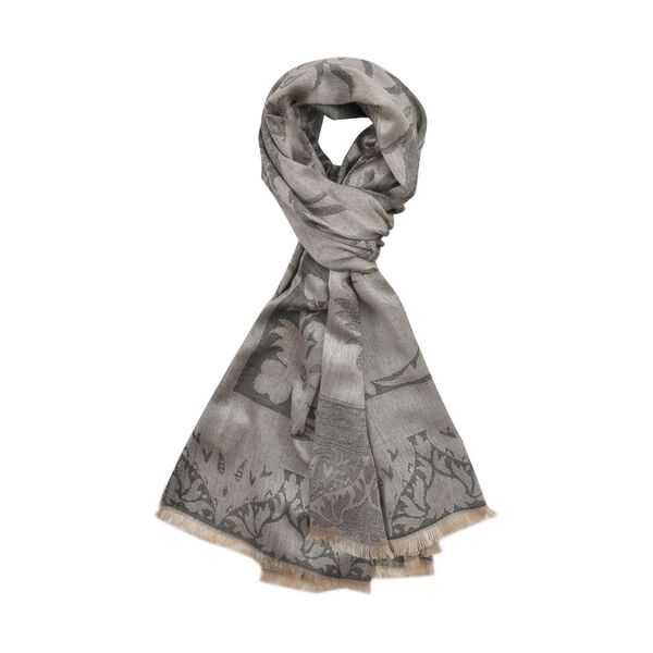 Jacquardgewebter Schal, 170x70cm, Champagner