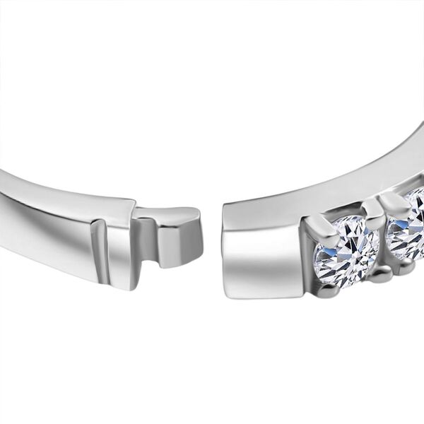 LUXURIANT SI Labor Diamant Ring, 925 Silber rhodiniert - 1 ct. image number 6