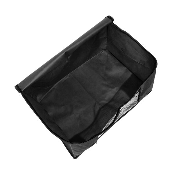 Aufbewahrungsboxen Set aus 3, Sichtfenster, 60 x 30 x 45 cm, Schwarz image number 6