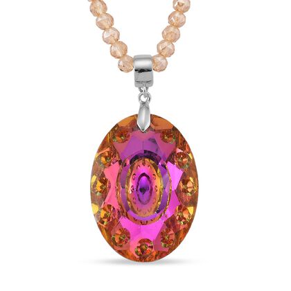 Oranger magischer Farb-Kristall Schmuckset