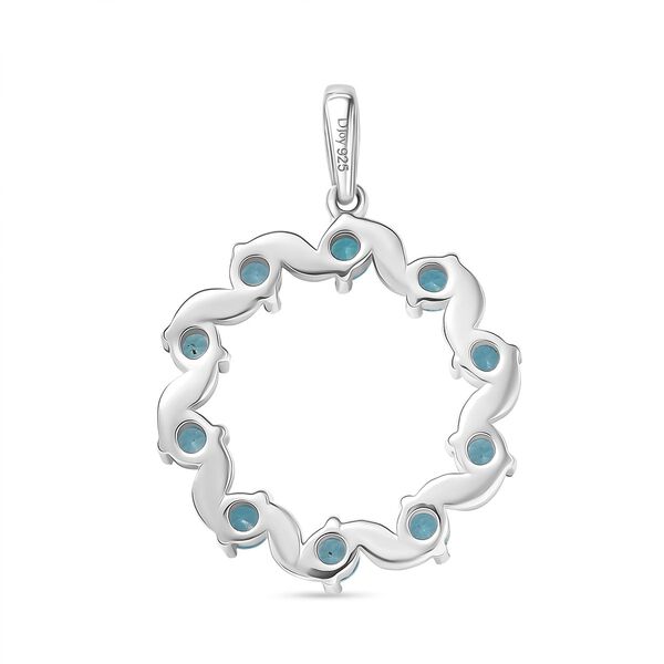 Djoy AA Betroka Blauer Apatit Meeresrauschen Anhänger 925 Silber rhodiniert ca. 1.33 ct image number 5