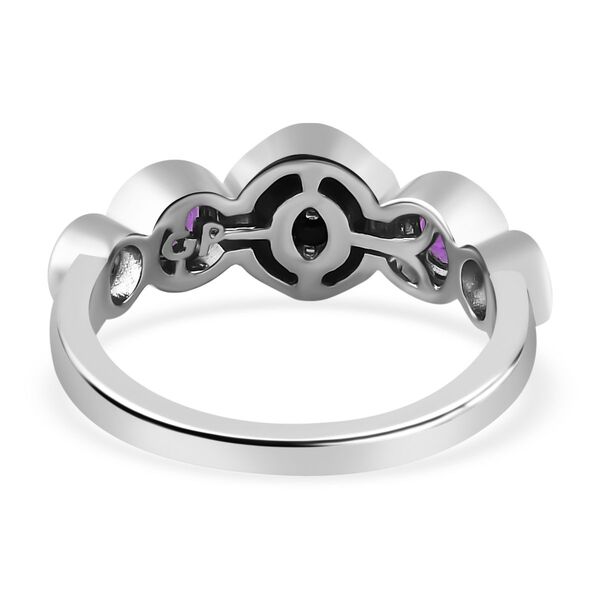 GP Celestial Dream Kollektion - Afrikanischer Amethyst, himmelblauer Topas, Zirkon und Kanchanaburi blauer Saphir-Ring - 0,76 ct. image number 6