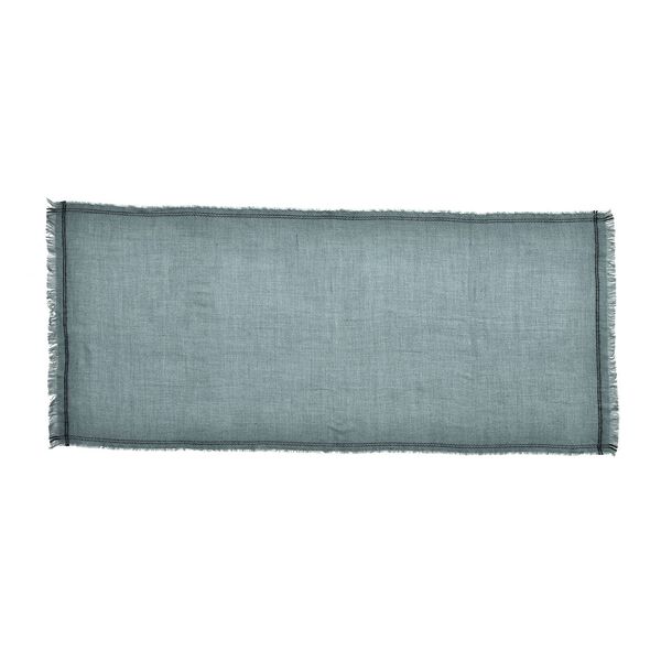 Gewebter Schal mit Fransen, Blau image number 2