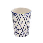 3er-Set Keramik-Zubehör für Badezimmer, Blau und Weiß image number 3