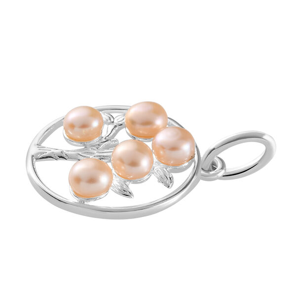 Rosa Süßwasserperlen-Anhänger, 925 Silber image number 3