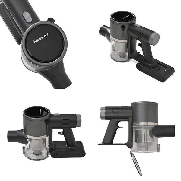 Akku-Staubsauger, BLDC Digitalmotor, 150W, 22,2V, Überhitzungs- und Staubschutz, Grau image number 6