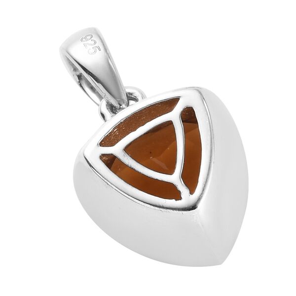 Madeira Citrin Anh&auml;nger 925 Silber platiniert ca. 2,73 ct image number 5