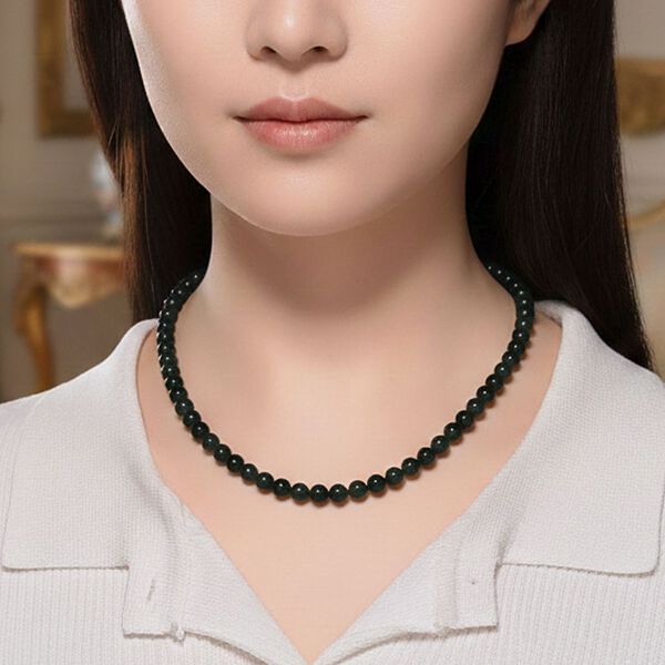 D'Joy nat&uuml;rliche Olmek Jadeit 45+5cm Halskette - 120 ct. image number 3