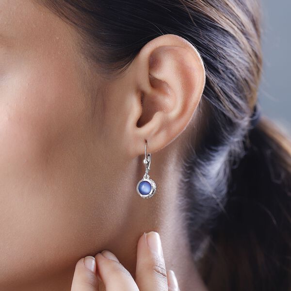 Aurora Mondstein und Zirkon Ohrringe - 3,45 ct. image number 3