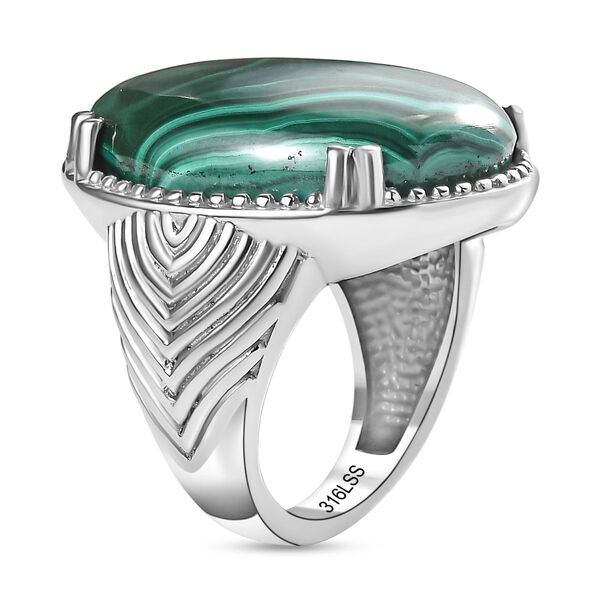 Malachit Ring - 30,11 ct. image number 4