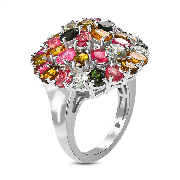 Natürlicher Mehrfach-Turmalin Ring image number 5