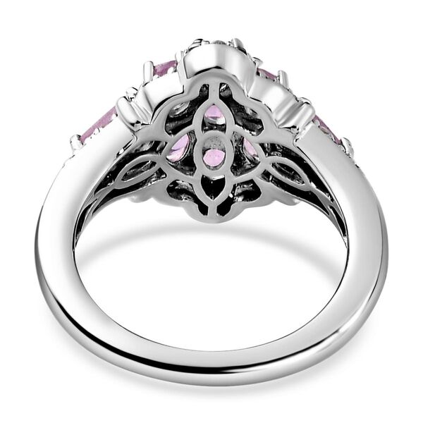 Ilakaka Rosa Saphir-Ring, 925 Silber platiniert  ca. 2,44 ct image number 6