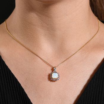 D'Joy &auml;thiopisches Welo Opal, Tansanit und Moissanit Schmuckset