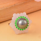 Weiße Jade, Tahiti Perle Ring, 925 Silber rhodiniert, (Größe 20.00) ca. 17.90 ct image number 1