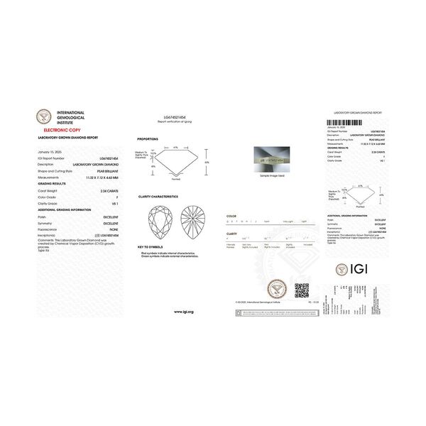 LUXURIANT IGI zertifizierter VS-EF Labor Diamant Ring in 950 Platin - 3 ct. image number 8