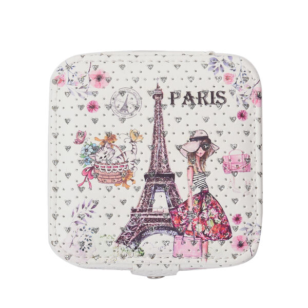 Digitaldruck Eiffelturm-Muster Schmuckkasten, Gr&ouml;&szlig;e 11,5x11,5x6 cm image number 4