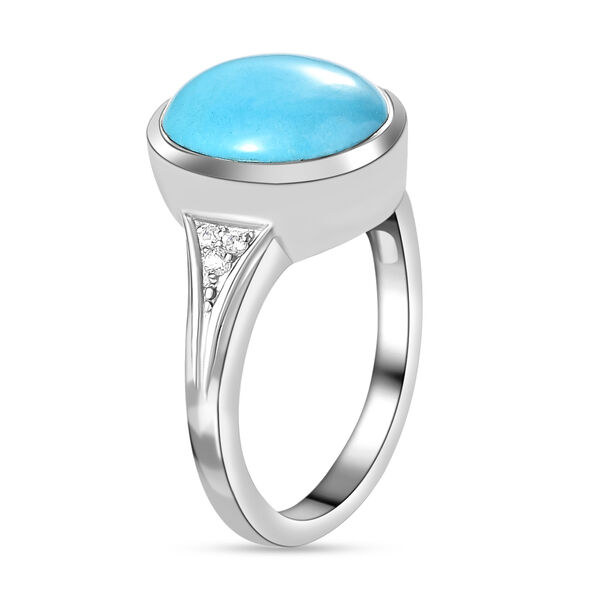 AA Sleeping Beauty T&uuml;rkis und Zirkon-Ring - 4,32 ct. image number 5
