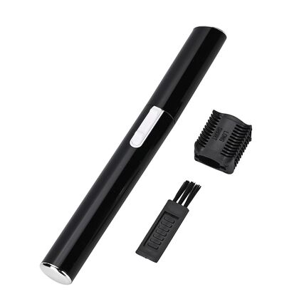 BEAUTECH - Elektrischer Augenbrauen-Haarentferner, Pr&auml;zisions-Trimmer, tragbar f&uuml;r Augenbrauen, Lippenhaare und Gesichtshaare, 1XAAA, Schwarz