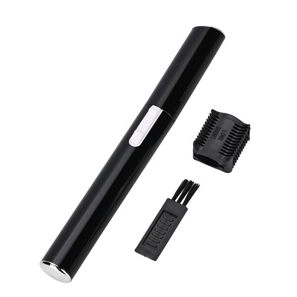 BEAUTECH - Elektrischer Augenbrauen-Haarentferner, Präzisions-Trimmer, tragbar für Augenbrauen, Lippenhaare und Gesichtshaare, 1XAAA, Schwarz