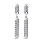 Moissanit Ohrringe 925 Silber rhodiniert ca. 1,32 ct.