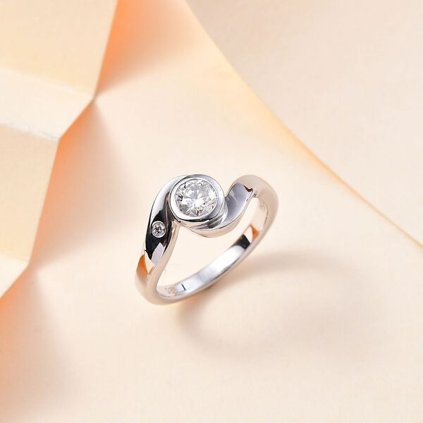 Moissanit Ring, ca. 0,46 ct image number 2