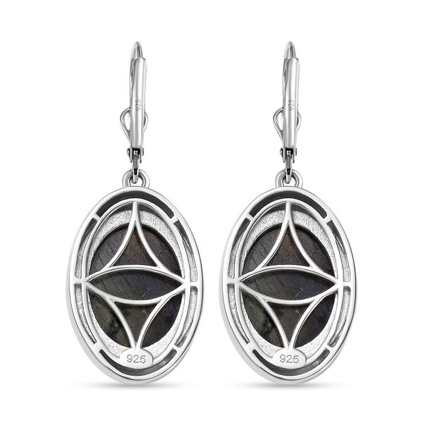 AAA Labradorit Ohrringe 925 Silber rhodiniert ca. 19.61 ct image number 6