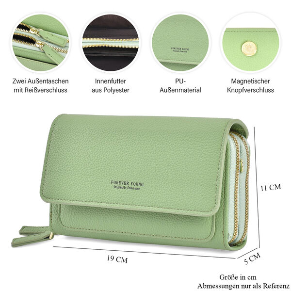 Crossbody-Tasche mit RFID-Schutz, Gr&uuml;n image number 4