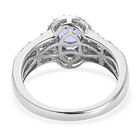 Tansanit und Zirkonia Ring in Silber image number 4