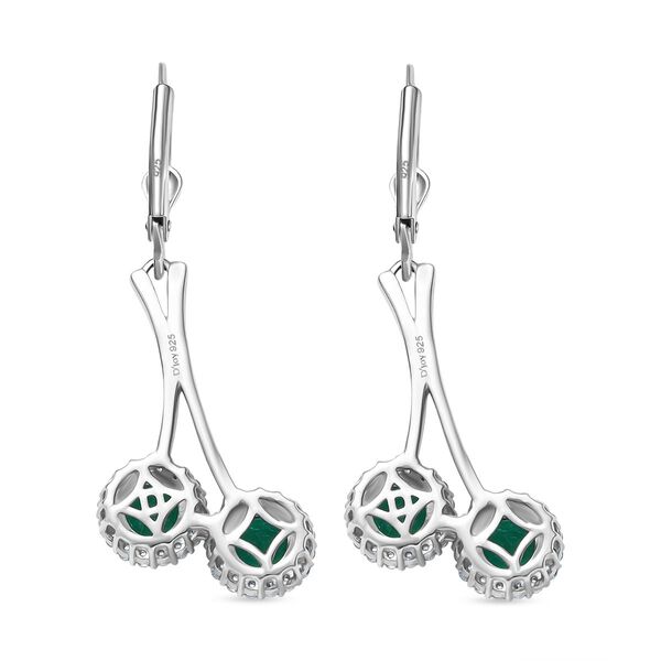 D'Joy Smaragd Triplett Quarz und Zirkon Ohrringe - 3,90 ct. image number 5