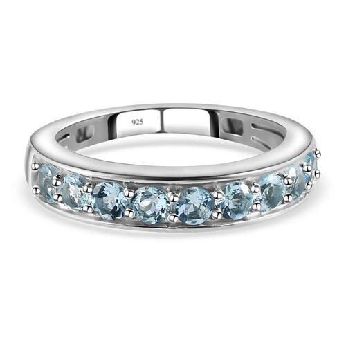 Espirito Santo Aquamarin-Ring, 925 Silber platiniert  ca. 0,70 ct image number 0
