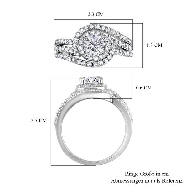 Moissanit Ring - 1,64 ct. image number 6