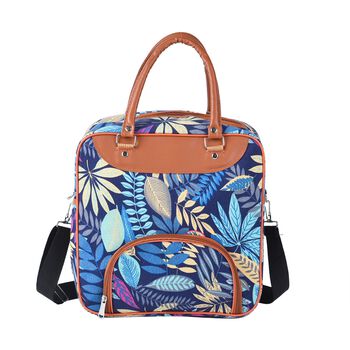 Kunstvolle tropische Blattmuster mittelgro&szlig;e Tragetasche, Gr&ouml;&szlig;e 30x30x13cm