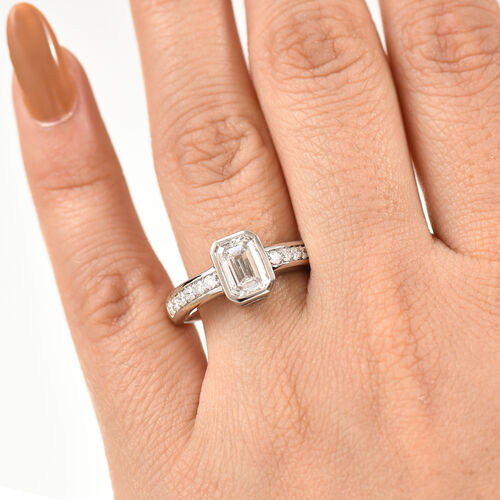 LUXURIANT DIAMOND - Lab Grown Diamant VS-EF IGI zertifiziert Ring 950 Platin (Größe 19.00) ca. 2.01 ct image number 2