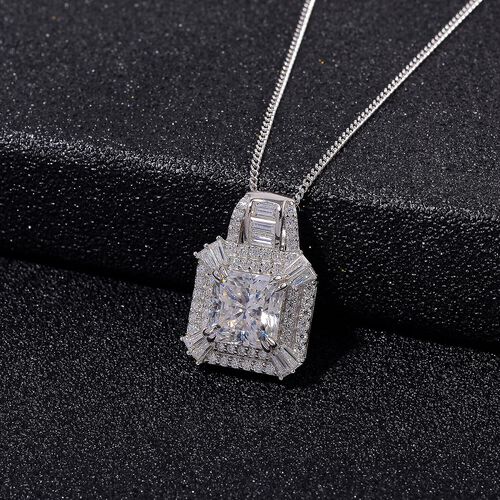 D'Joy Moissanit Anhänger mit 50cm Kette - 3,89 ct. image number 1