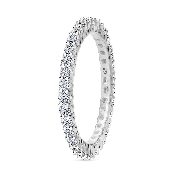 LUXURIANT SI-GH Labor Diamant Ring, 925 Silber platiniert - 1 ct. image number 2